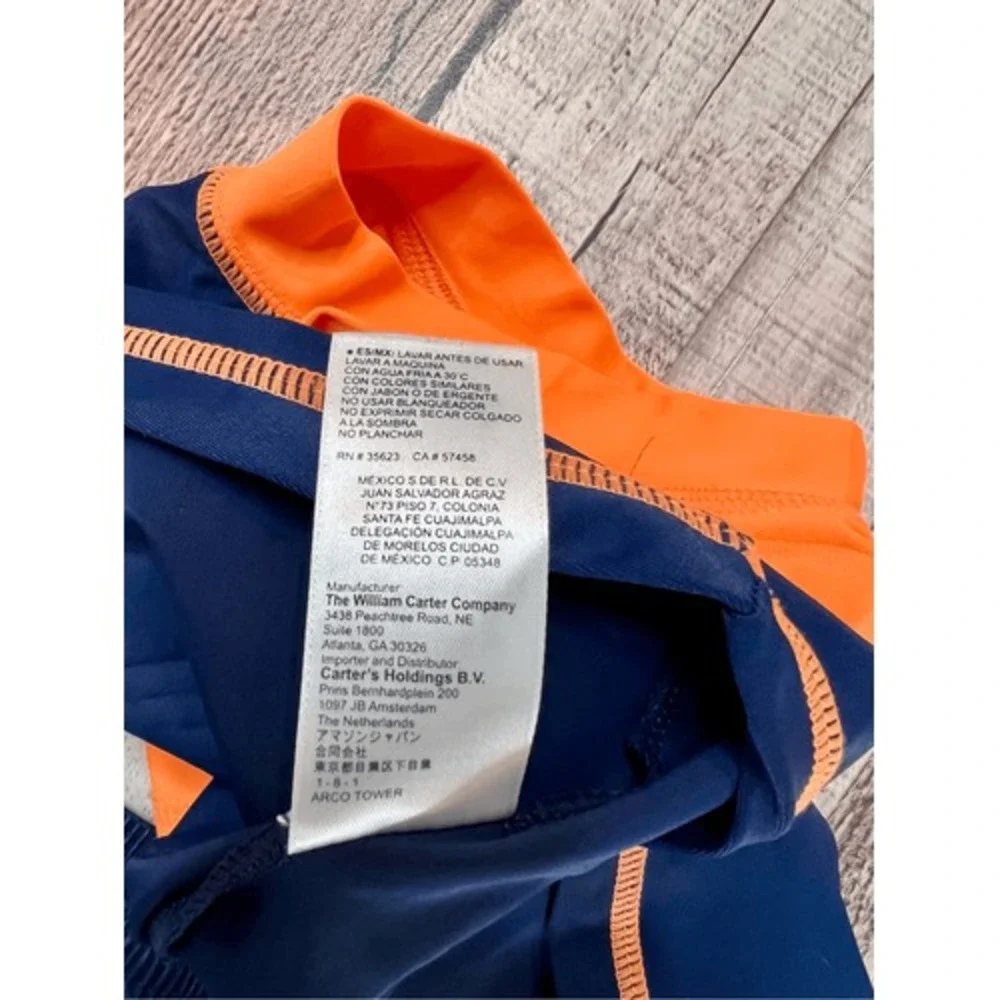 Simple Joys I Run the Ship Boys Swim Rashguard Trunks UPF 50+ Swim Set 6-9 month